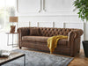 Duraster Chesterfield Vintage Brown Three Seater Sofa #19