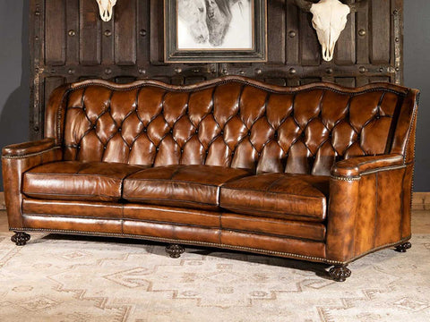 Duraster Chesterfield Traditional Three Seater Sofa (Caramel Brown) #96