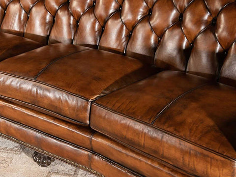 Duraster Chesterfield Traditional Three Seater Sofa (Caramel Brown) #96