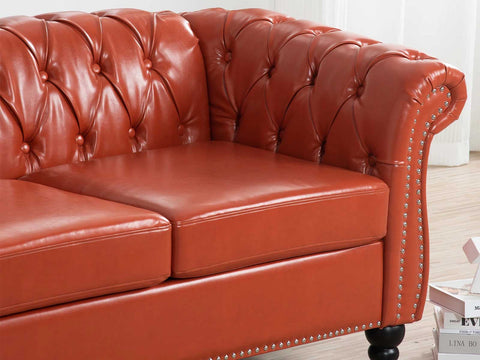 Duraster Chesterfield Traditional Three Seater Sofas #61
