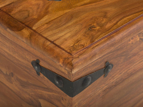 Vismit Solid Sheesham wood Storage Trunk / Coffee Table #7 - Duraster 
