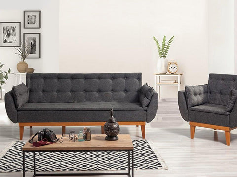 Duraster Daisy Three Seater Anthracite Grey #17