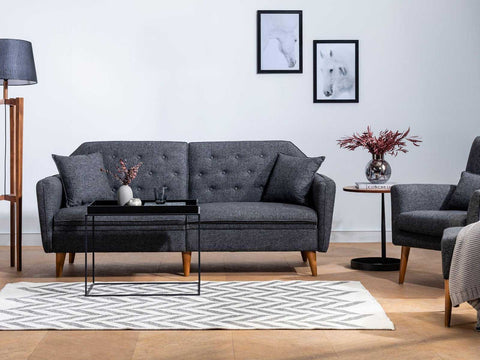 Duraster Daisy Three Seater Anthracite Grey #7