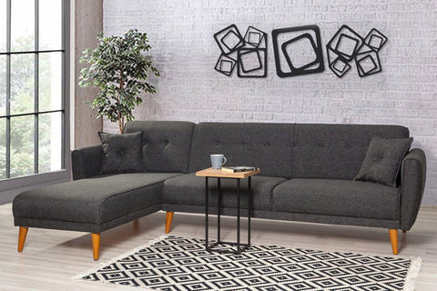 Diana Corner Sofa Anthracite Grey#16 - Duraster 