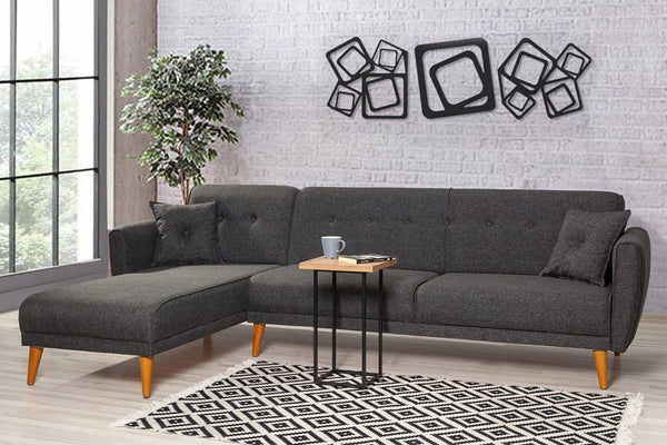 Diana Corner Sofa Anthracite Grey#16 - Duraster 