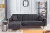 Diana Corner Sofa Anthracite Grey #1 - Duraster 