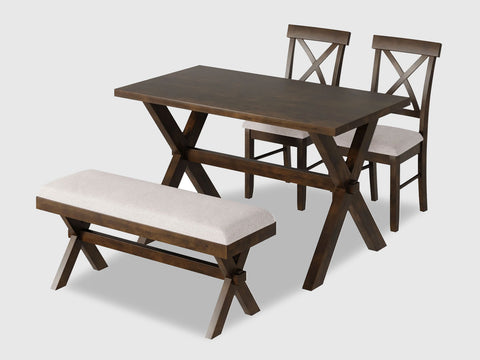 Gangaur-Dining-Table-Set-4-Seater(with Bench)