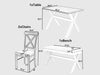 Gangaur-Dining-Table-Set-4-Seater(with Bench)