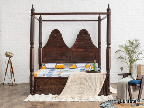 Gangaur-Solid-Wood-Four-Poster-King-Size-Bed