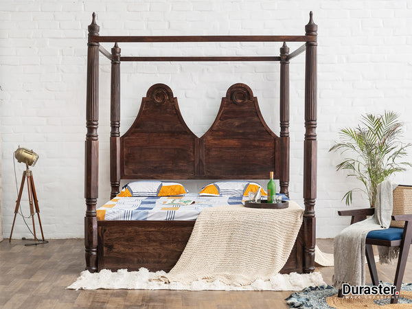 Gangaur-Solid-Wood-Four-Poster-King-Size-Bed