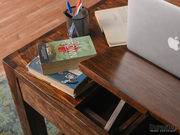 Duraster Gangaur Solid Wood Study Table with Storage #8