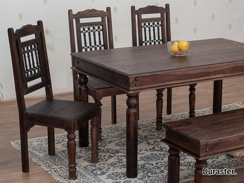 Gangaur Solid Sheesham Wood Dining Chair #2 - Duraster 