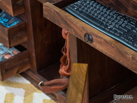 Gangaur Solid Acacia wood Study Desk #7 - Duraster 