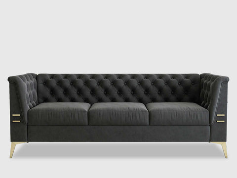 Duraster Chesterfield Premium Fabric Sofa #72