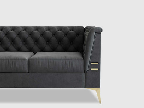 Duraster Chesterfield Premium Fabric Sofa #72
