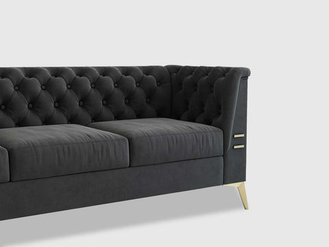 Duraster Chesterfield Premium Fabric Sofa #72