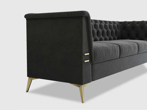 Duraster Chesterfield Premium Fabric Sofa #72
