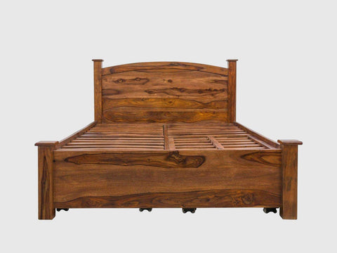 Duraster Hawkin Solid Wood Storage King Size Bed with Storage #2