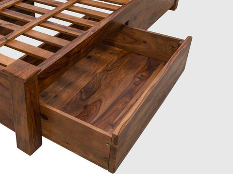 Duraster Hawkin Solid Wood Storage King Size Bed with Storage #2