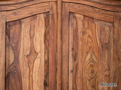 Hawkin Colonial Style Solid Sheesham wood Wardrobe Cabinet #2 - Duraster 