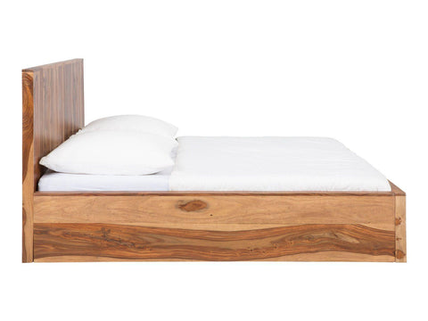 Elite Transitional Sheesham Wood Bed With Storage - Duraster 