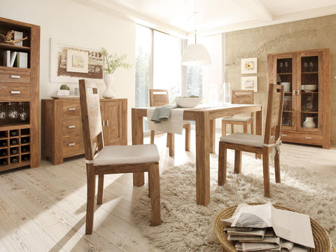 Vismit Modern Sheesham wood Dining Chair #2 - Duraster 
