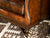 Three Seater Leather Sofa (Walnut Brown) #6