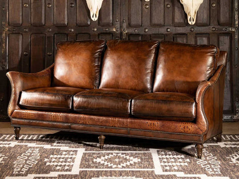 Duraster Three Seater Leather Sofa (Walnut Brown) #6