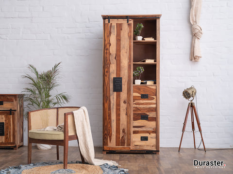 Duraster Locomo Solid Sheesham Wood Wardrobe #9