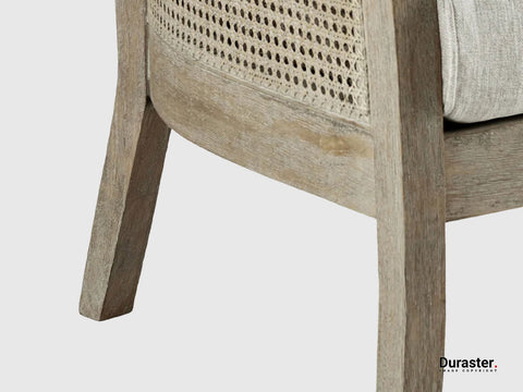 Duraster Elemantary Solid Wood Accent Chair With Cane Work #10