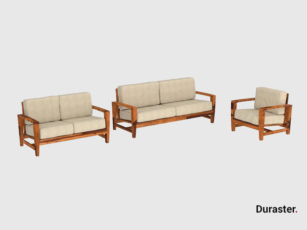 Duraster Marvel Modern Wooden Sofa Set #1