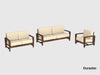 Duraster Marvel Modern Wooden Sofa Set #1