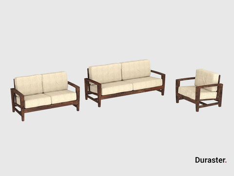 Duraster Marvel Modern Wooden Sofa Set #1