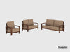 Duraster Marvel Wooden Sofa Set #4