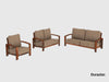 Duraster Marvel Wooden Sofa Set #4