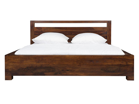 Naily Modern Sheesham wood Storage bed #1 - Duraster 