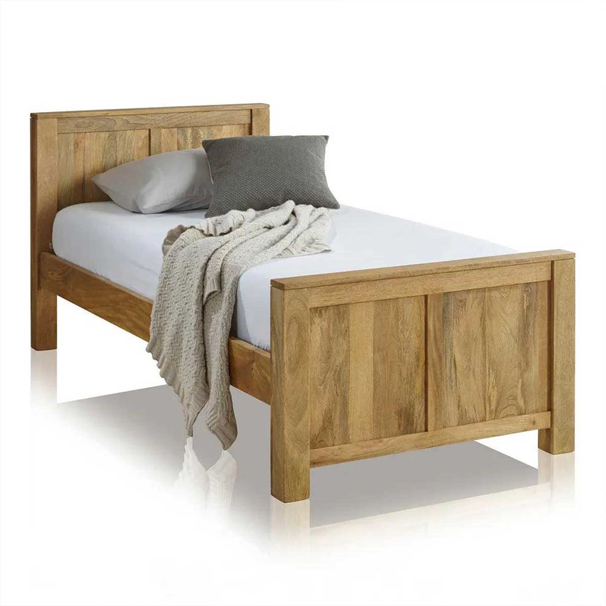 Misa Mango Wood Single Bed Duraster