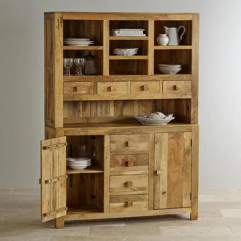 Mango Wood Kitchen Crockery Unit