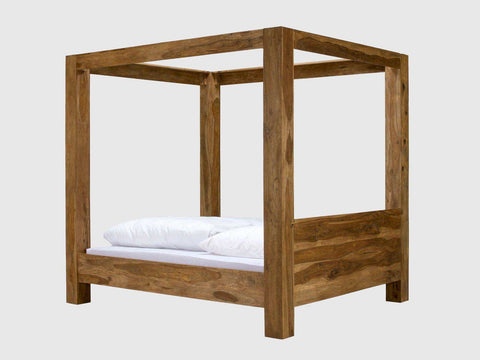 Sheesham Wood Queen Size Four-Poster Bed