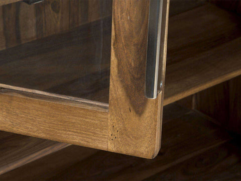 Sheesham Wood Display Cabinet