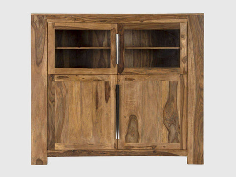 Sheesham Wood Display Cabinet