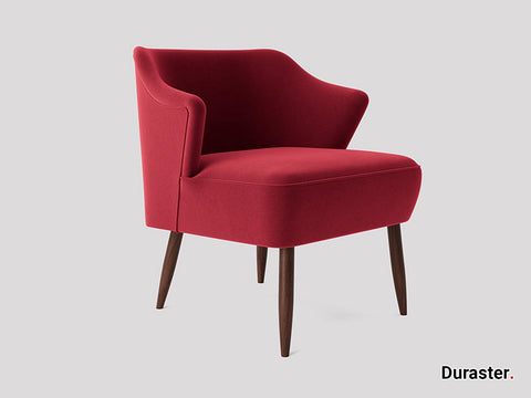 Elemantray  Solid Wood Fabric Upholstered Chair #4 - Duraster 
