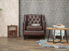 Duraster Chesterfield Colonial Brown One Seater Sofas #13