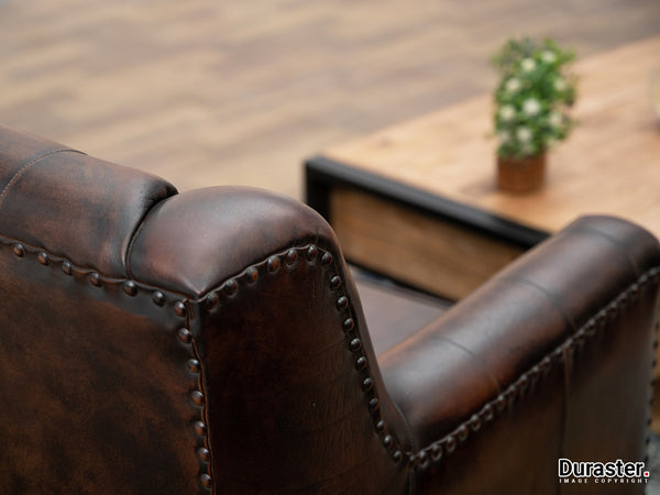 Duraster Chesterfield Colonial Brown Two Seater Sofa #15