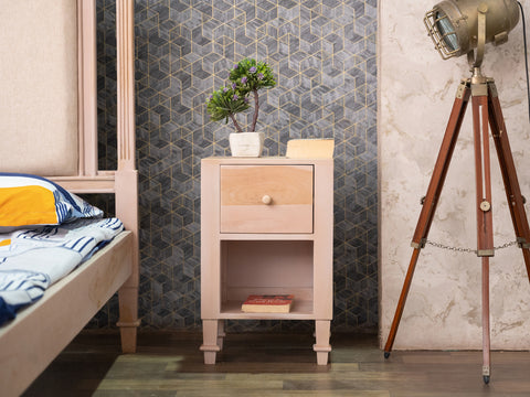 Duraster Novo Solid Sheesham Wood Bedside Table #1