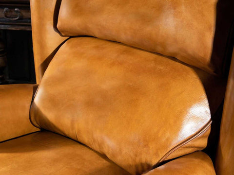 Single Seater Leather Sofa (Tan Brown) #3