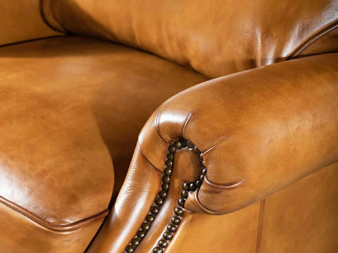 Single Seater Leather Sofa (Tan Brown) #3