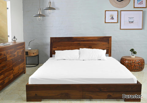 Sheesham Wood Queen Size Bed