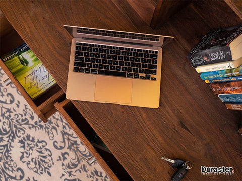Rotterdam Solid Acacia wooden Writing Desk #1 - Duraster 