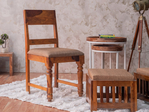 Terrazzo Sheesham Wood Dining Chair #2